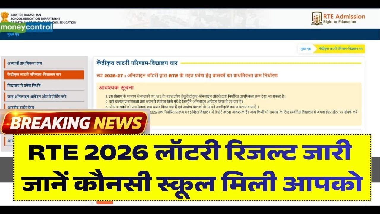 RTE Lottery Result 2026 UP MP Gujarat Rajasthan